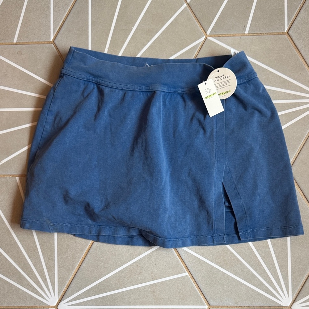 OFFLINE by Aerie Navy Athletic Skort NWT SZ XS